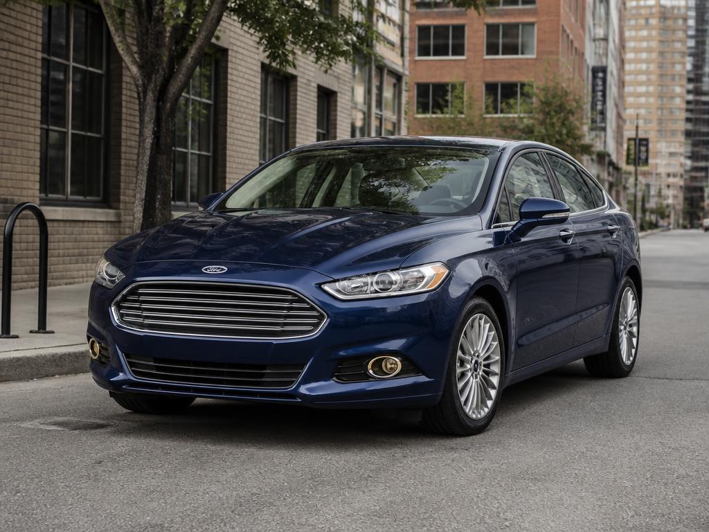 Ford Fusion — Midsize sedan with roomy trunk